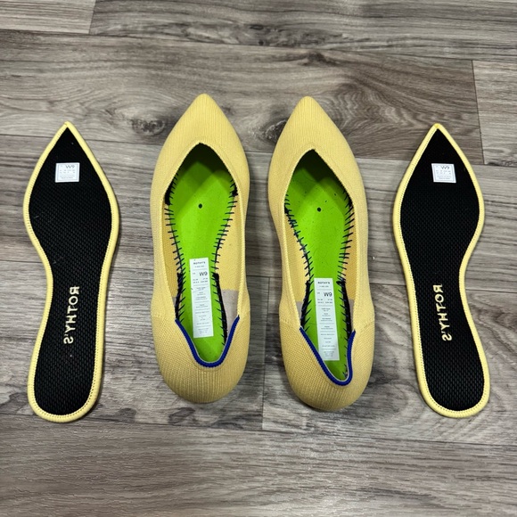 Rothy's Women's The Point Daffodil Flats Size 9 - Picture 5 of 9
